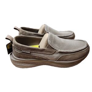 Skechers Slade Munson Men’s 13 Taupe Relaxed Fit Memory Foam Slip‑On Shoes